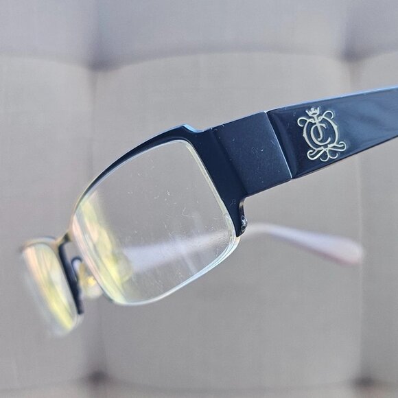 Juicy Couture Women Eyeglasses Frame Halr Rim Black LUCY Glasses Made in Italy - Picture 1 of 12